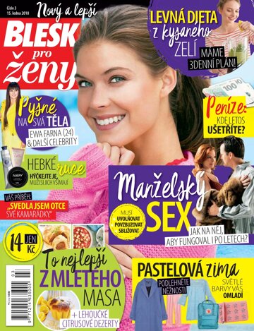 Obálka e-magazínu Blesk pro ženy 15.1.2018