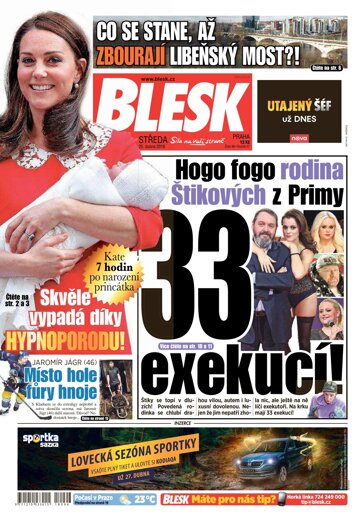 Obálka e-magazínu Blesk 25.4.2018