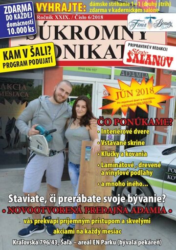 Obálka e-magazínu Súkromný podnikateľ 6/2018