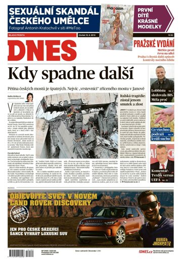 Obálka e-magazínu MF Dnes 16.8.2018