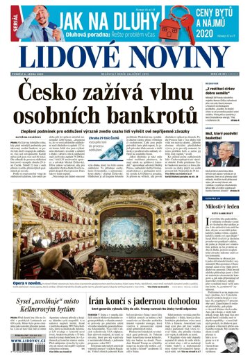 Obálka e-magazínu Lidové noviny 6.1.2020