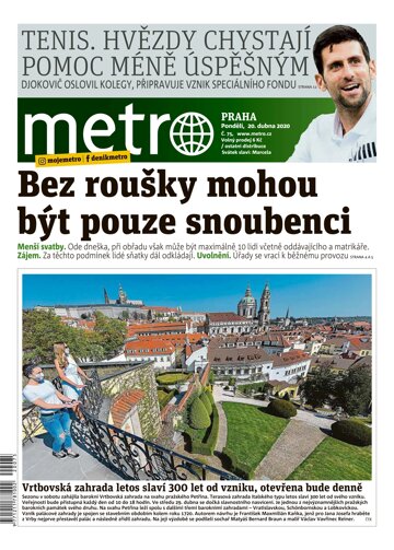 Obálka e-magazínu deník METRO 20.4.2020