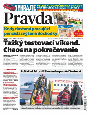 Obálka e-magazínu Pravda Dennik 23. 1. 2021