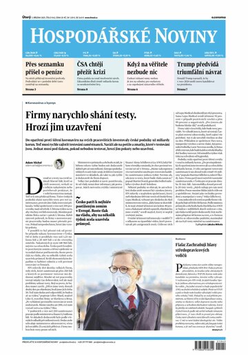 Obálka e-magazínu Hospodářské noviny 042 - 2.3.2021