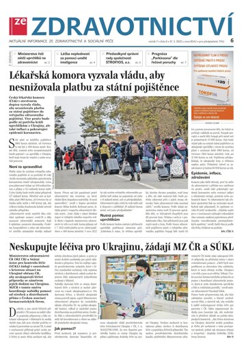 Obálka e-magazínu Ze Zdravotnictví 6/2022