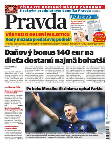 Obálka e-magazínu Pravda 31. 1. 2023