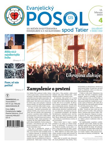 Obálka e-magazínu Evanjelický posol spod Tatier 4/2023