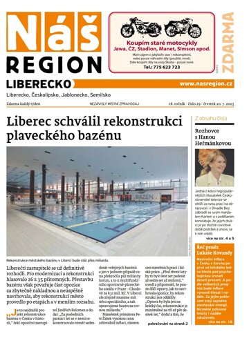 Obálka e-magazínu Náš Region - Liberecko 29/2023