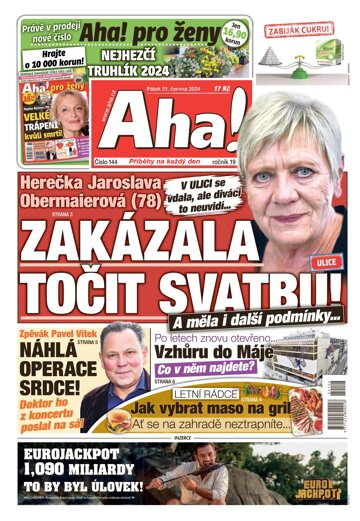Obálka e-magazínu AHA! 21.6.2024