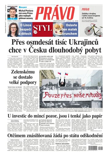 Obálka e-magazínu Deník Právo 6.5.2025