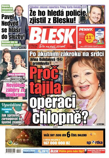 Obálka e-magazínu Blesk 25.6.2025