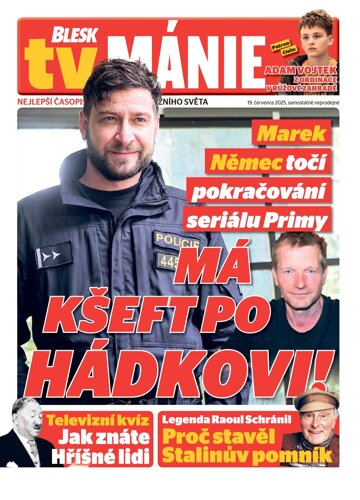 Obálka e-magazínu Blesk Tv manie 19.7.2025