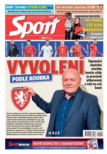 Obálka e-magazínu Sport 22.12.2025