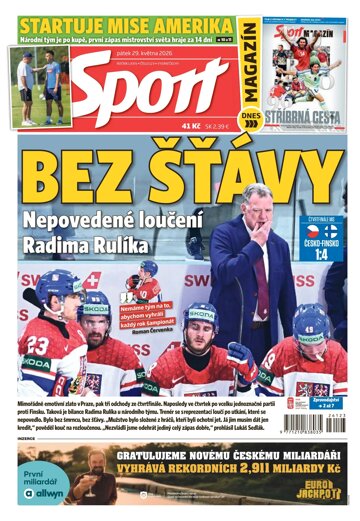 Obálka e-magazínu Sport 29.5.2026