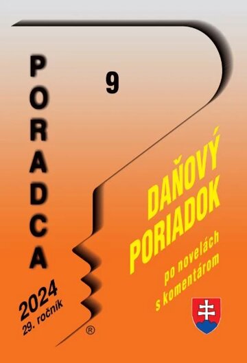 Obálka knihy Poradca 9/2024 –Daňový poriadok
