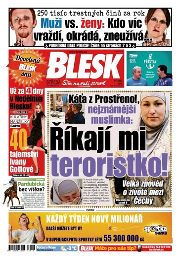 Obálka e-magazínu Blesk 20.1.2016