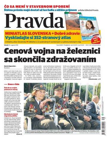 Obálka e-magazínu Pravda 30. 8. 2016