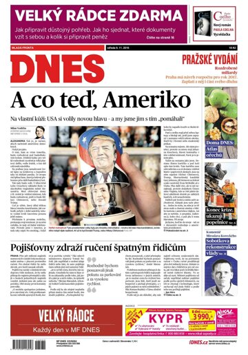 Obálka e-magazínu MF Dnes 9.11.2016