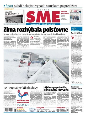 Obálka e-magazínu SME 21.4.2017