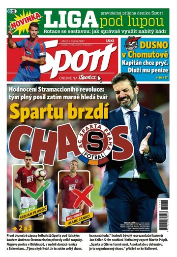 Obálka e-magazínu Sport 1.8.2017
