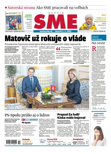 Obálka e-magazínu SME 3.3.2020