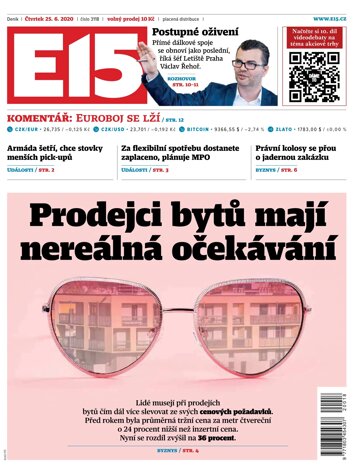 Obálka e-magazínu E15 25.6.2020