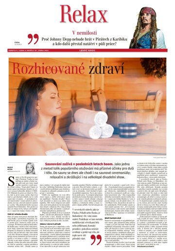 Obálka e-magazínu LN+ Čechy - 9.1.2021