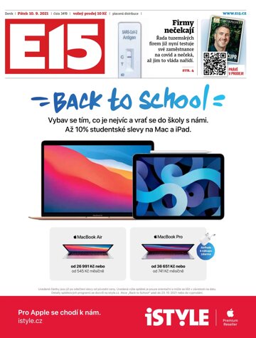Obálka e-magazínu E15 10.9.2021