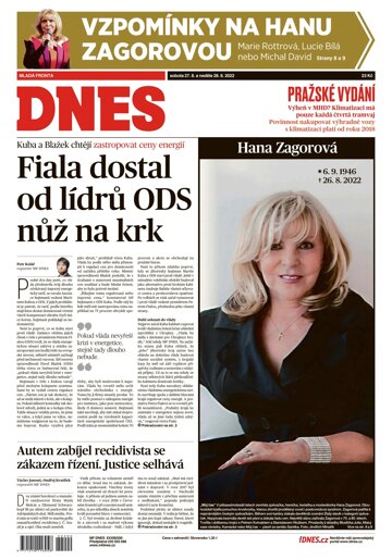 Obálka e-magazínu MF Dnes 27.8.2022