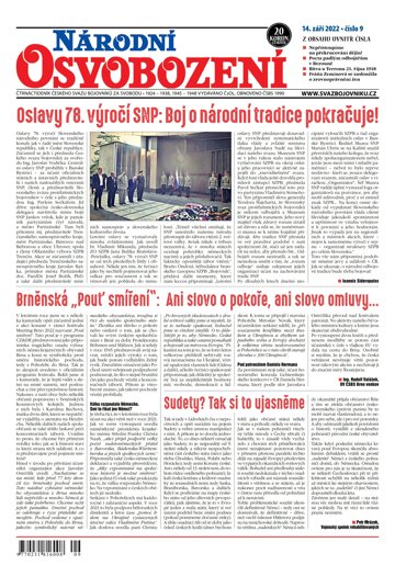 Obálka e-magazínu Národní Osvobození 9/2022