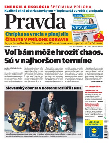 Obálka e-magazínu Pravda 24. 10. 2022