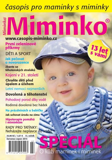Obálka e-magazínu Miminko 7-8/2015