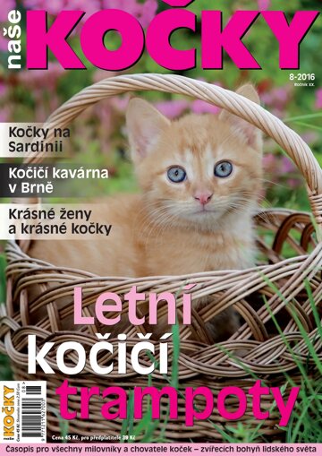 Obálka e-magazínu Naše kočky 8/2016