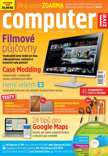 Obálka e-magazínu Computer 8/2016