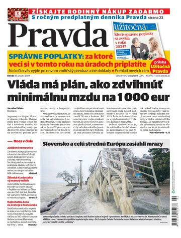 Obálka e-magazínu Pravda 10. 1. 2024