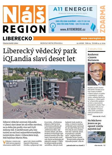 Obálka e-magazínu Náš Region - Liberecko 14/2024