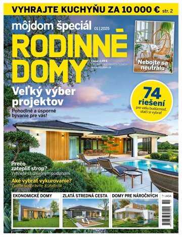 Obálka e-magazínu Môj dom špeciál 1/2025