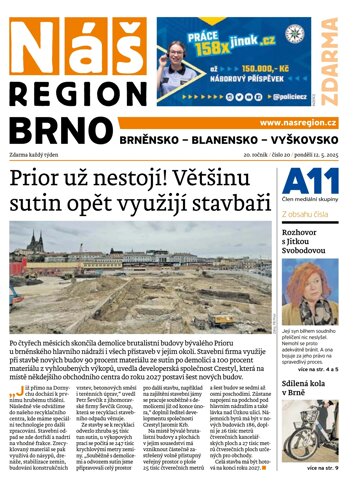 Obálka e-magazínu Náš Region - Brno 20/2025