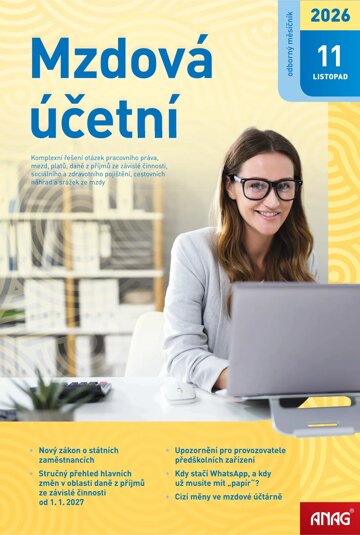 Obálka e-magazínu Mzdová účetní 2026 11/2026