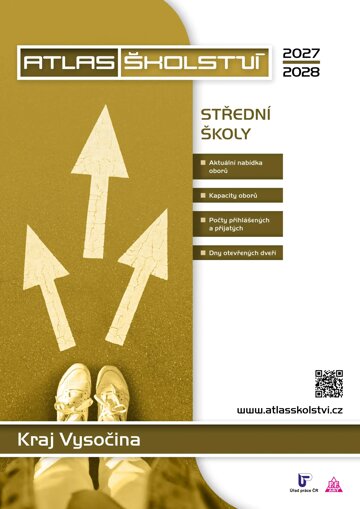 Obálka e-magazínu Atlas školství - střední školy - Kraj Vysočina 2027/2028