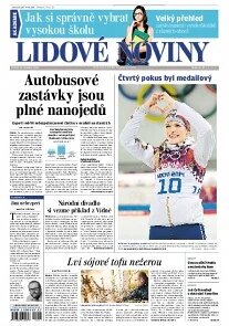 Obálka e-magazínu Lidové noviny 18.2.2014