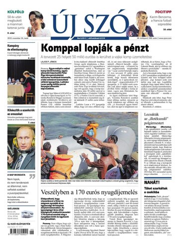 Obálka e-magazínu Új Szó 10.11.2015