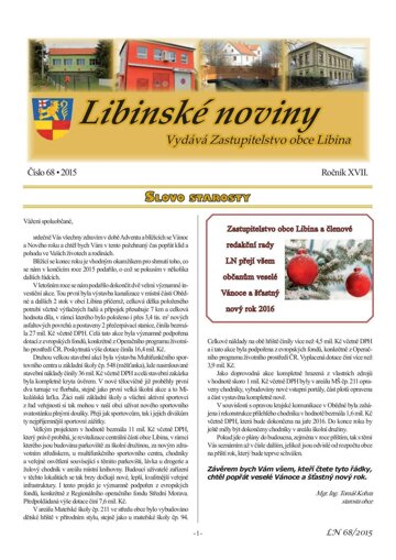 Obálka e-magazínu Libinské noviny 68/2015