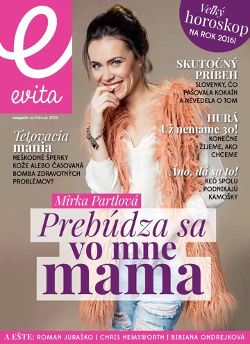 Obálka e-magazínu EVITA magazín 2/2016