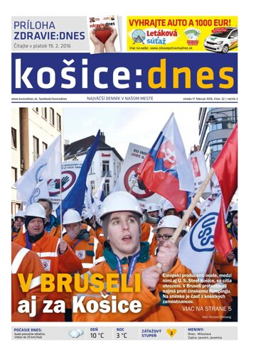 Obálka e-magazínu košice:dnes 17.2.2016