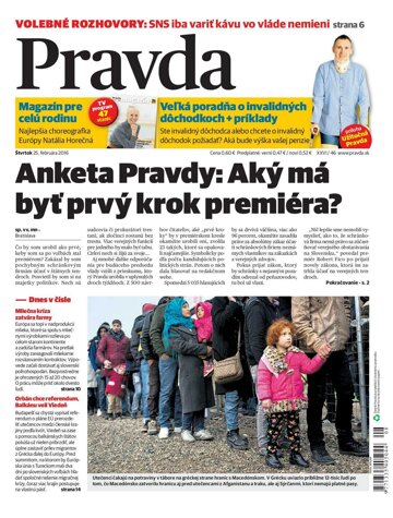 Obálka e-magazínu Pravda 25. 2. 2016