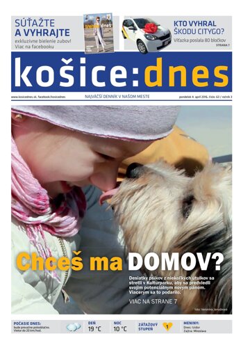 Obálka e-magazínu košice:dnes 4.4.2016