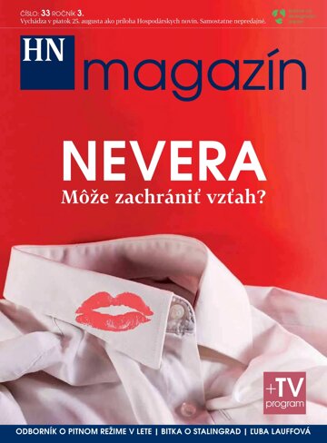 Obálka e-magazínu Prílohy HN magazín č: 33 ročník 3.