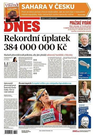 Obálka e-magazínu MF Dnes 11.8.2018