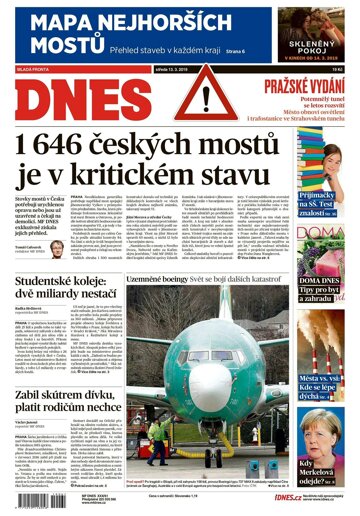 Obálka e-magazínu MF Dnes 13.3.2019